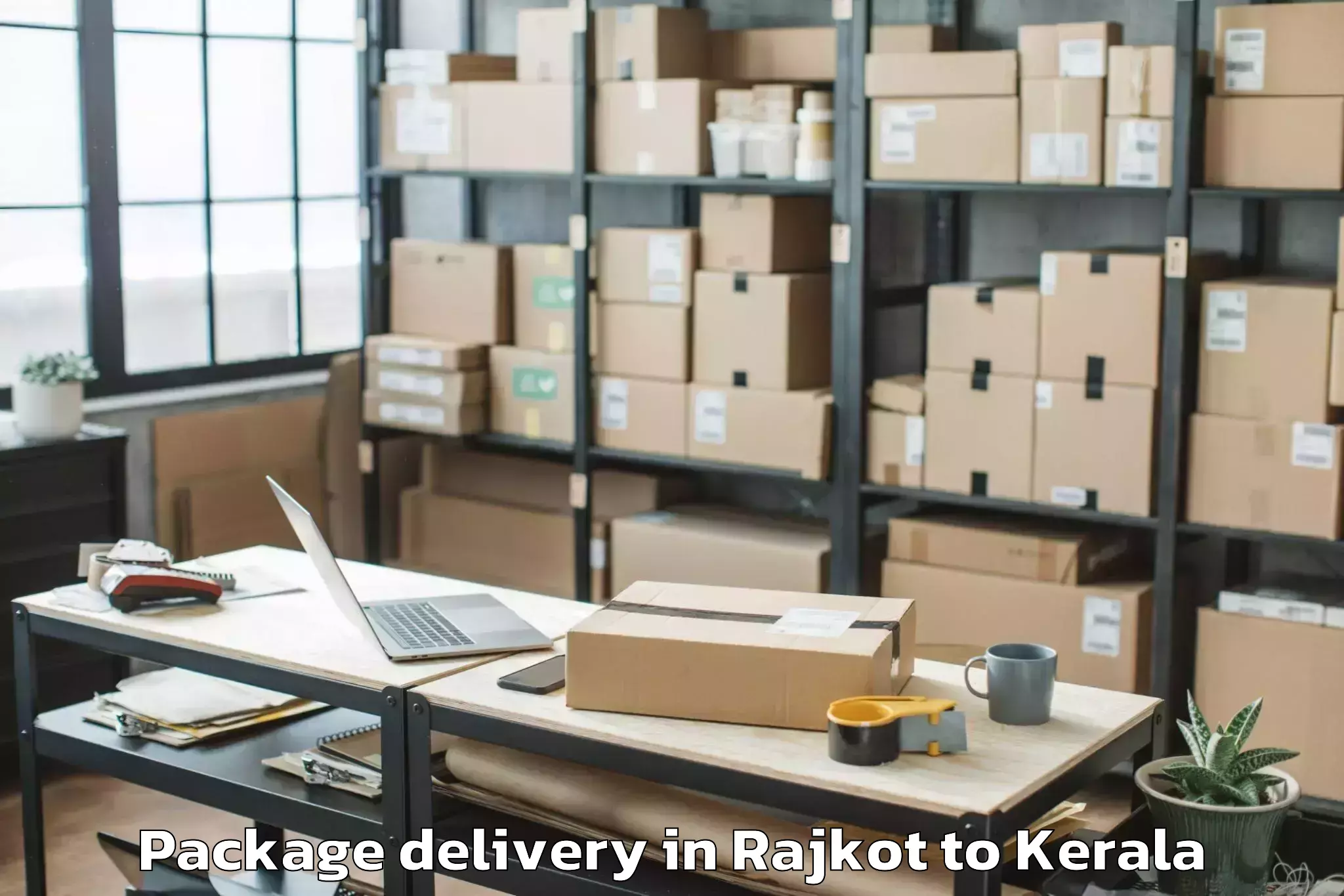 Get Rajkot to Kerala University Thiruvananth Package Delivery